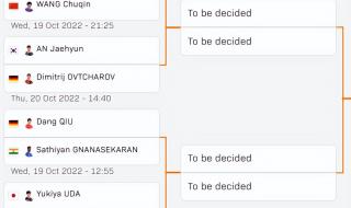 2022年wtt新加坡半决赛什么时候 WTT乒乓球赛2022赛程